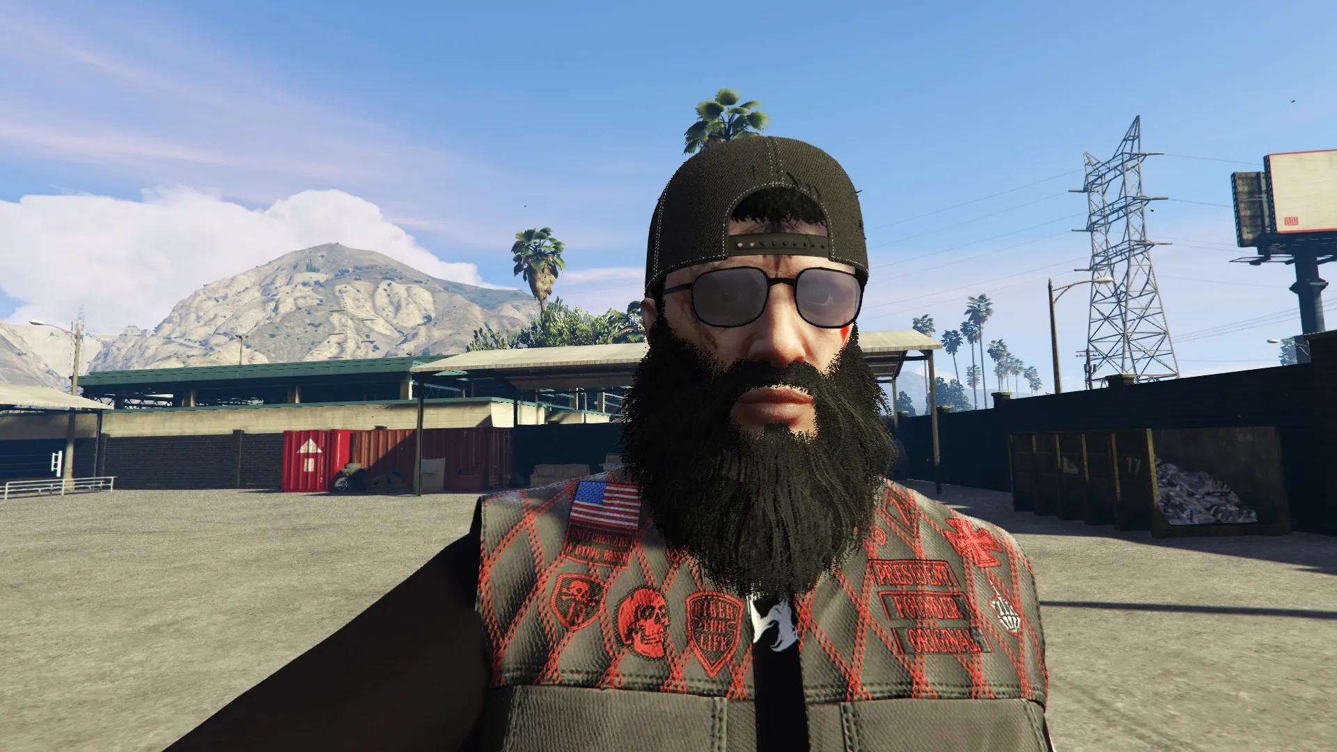Sinners MC president wearing the new kutte in San Andreas